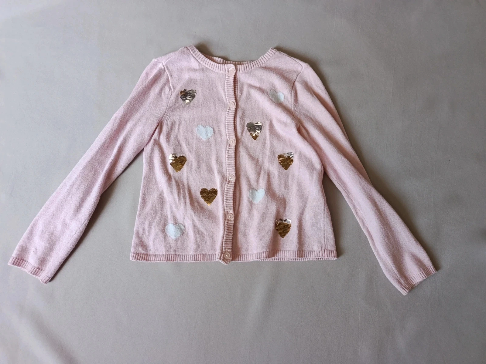 Gilet Rose coeurs sequins | Taille 6 ans | Orchestra | Très bon état